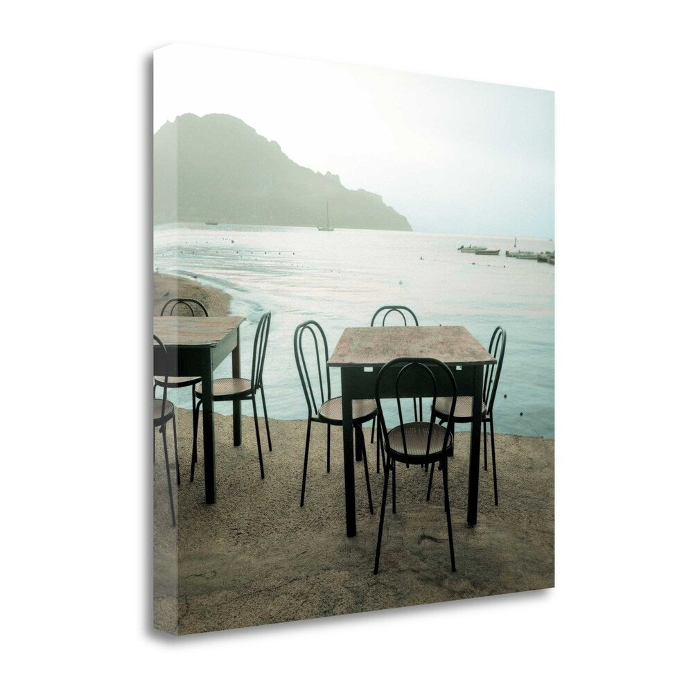 Atrani Caffe 6 by Alan Blaustein - Premium Fine Art Giclee Print on Gallery Wrapped Canvas - Ready to Hang Wall Decor for Living Room, Bedroom & Office