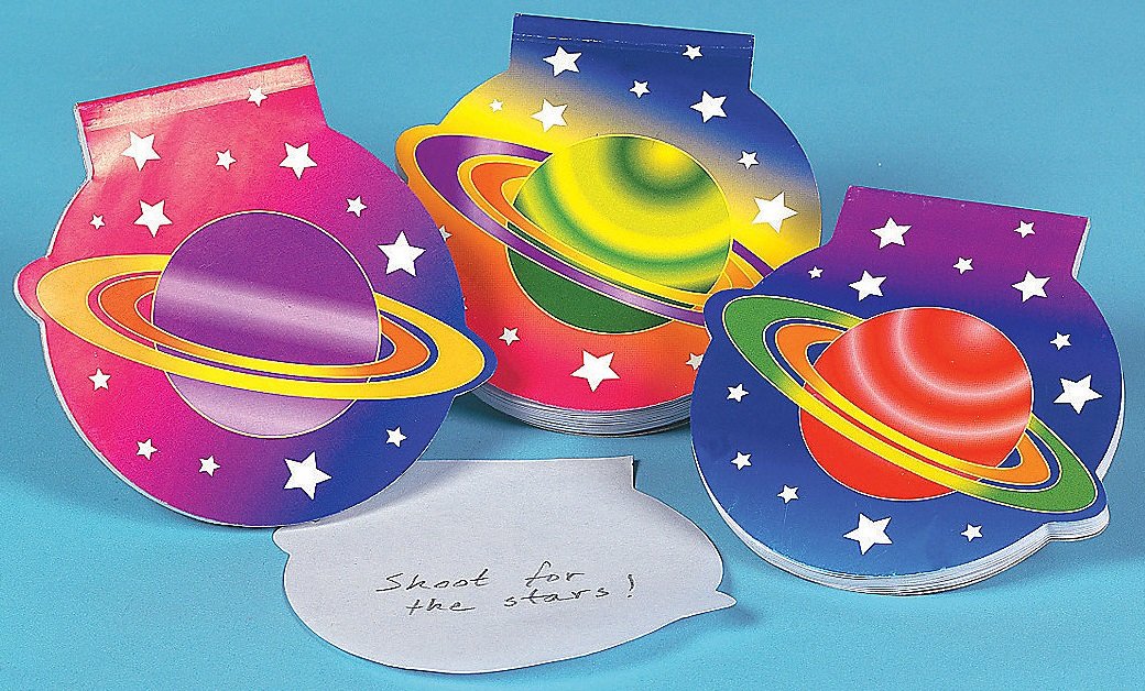 Die Cut Planet Notepads - 24-Piece Stationery Set for Office, School & Creative Note Taking