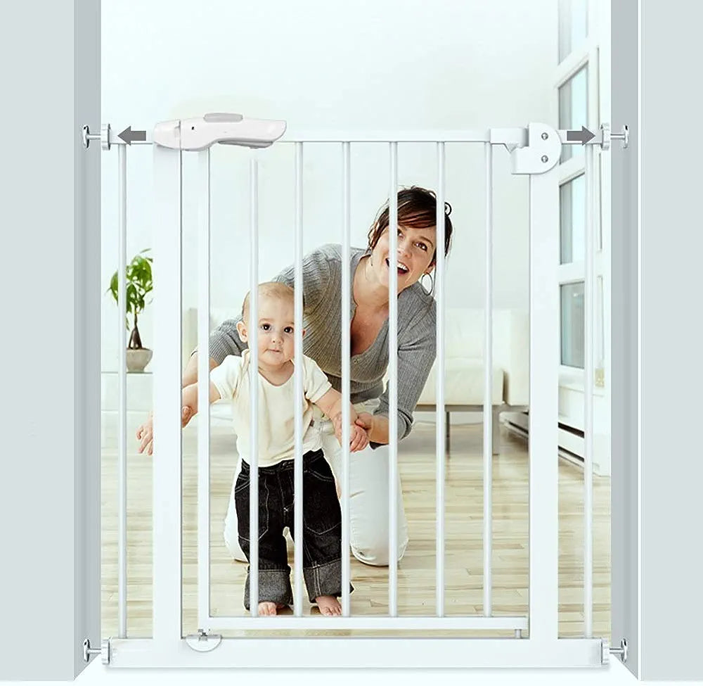 SafeGuard Baby Safety Gate - Extra Wide Adjustable Child Proof Gate for Doorways & Stairs | Secure Your Home & Protect Toddlers from Falls