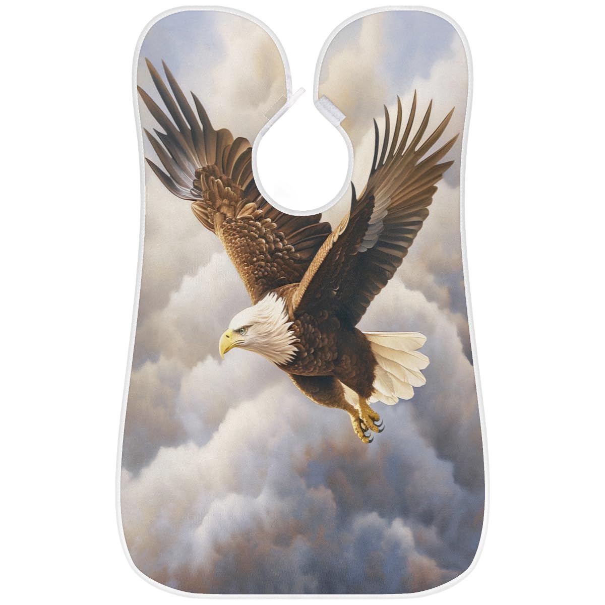 **Men's Bird Eagle Sky Beard Shaving Bib - Waterproof Barber Apron for Hair Dye, Makeup & Trimming | Sink Hair Catcher & Grooming Accessory | Perfect for Home Salon, Barbershop & DIY Styling**