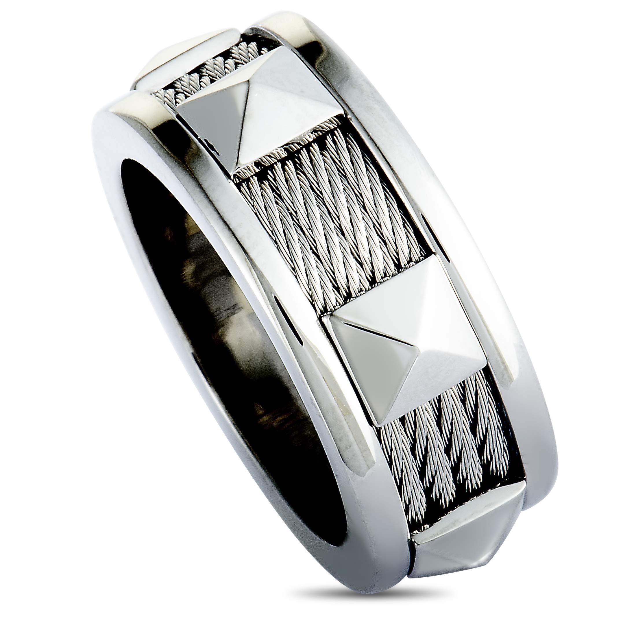 CHARRIOL Forever Stainless Steel Cable Band Ring for Women - Elegant Jewelry Gift for Anniversary, Wedding & Special Occasions | Hypoallergenic & Durable Fashion Accessory