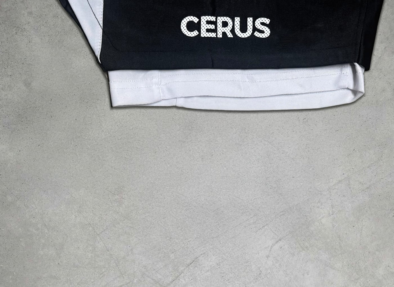 Cerus Black Vita 2-in-1 Running Shorts for Men - Moisture Wicking Athletic Gym Shorts with Built-in Liner - Perfect for Workouts, Jogging & Outdoor Activities