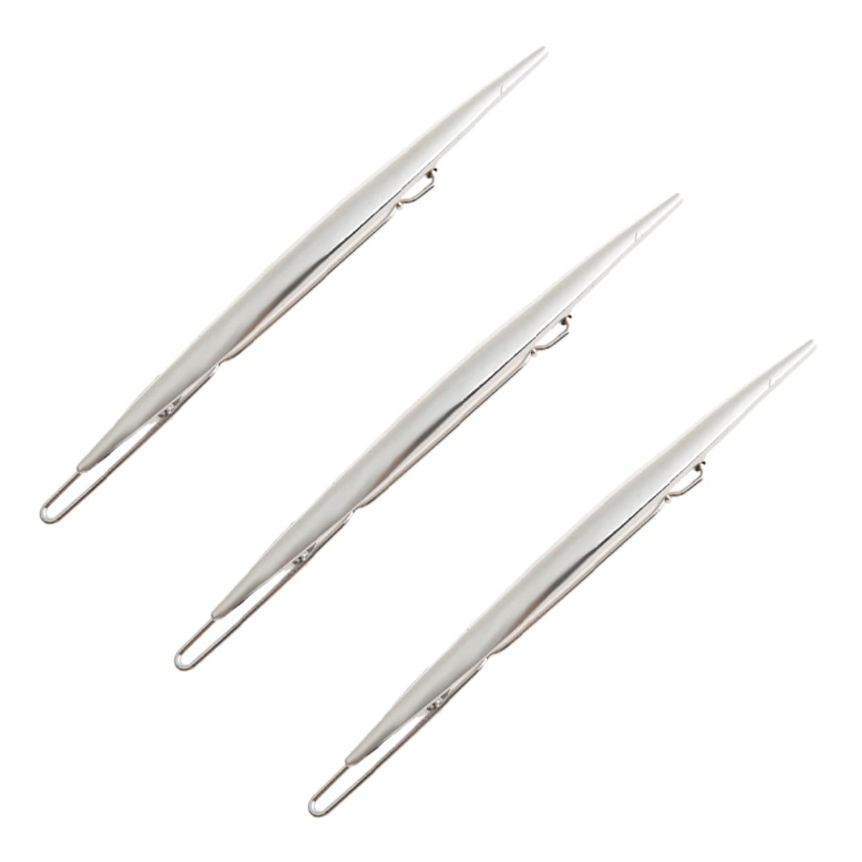 Beavorty 3-Piece Vintage Metal Hair Claw Clips for Women - Simple Bobby Pin Hair Barrettes, Hair Styling Jewelry - Perfect for Updos, Ponytails & Everyday Hairstyles