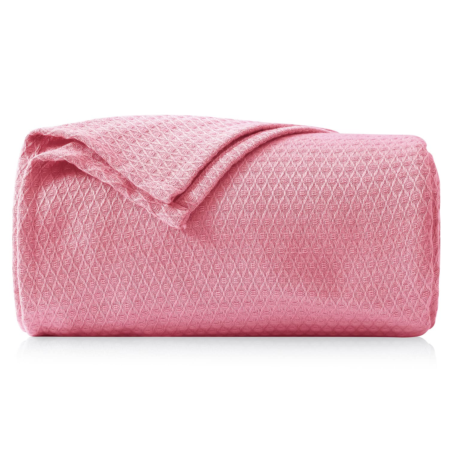 Avisiatree Cooling Bamboo Blanket for Hot Sleepers - 100% Breathable & Ultra-Cool Summer Blanket for Night Sweats Relief - Heat Transfer Technology for Adults & Kids (79x91 inches, Pink) - Perfect for Bedroom, Travel & Hot Weather Comfort