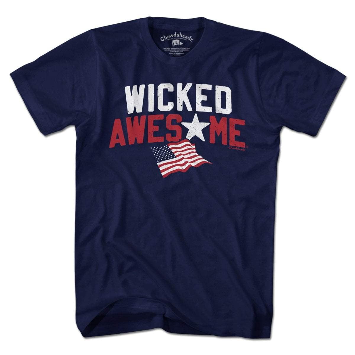 Wicked Awesome USA Vintage T-Shirt - Soft Unisex Cotton Blend Tee | Patriotic American Apparel for Casual Wear & Travel