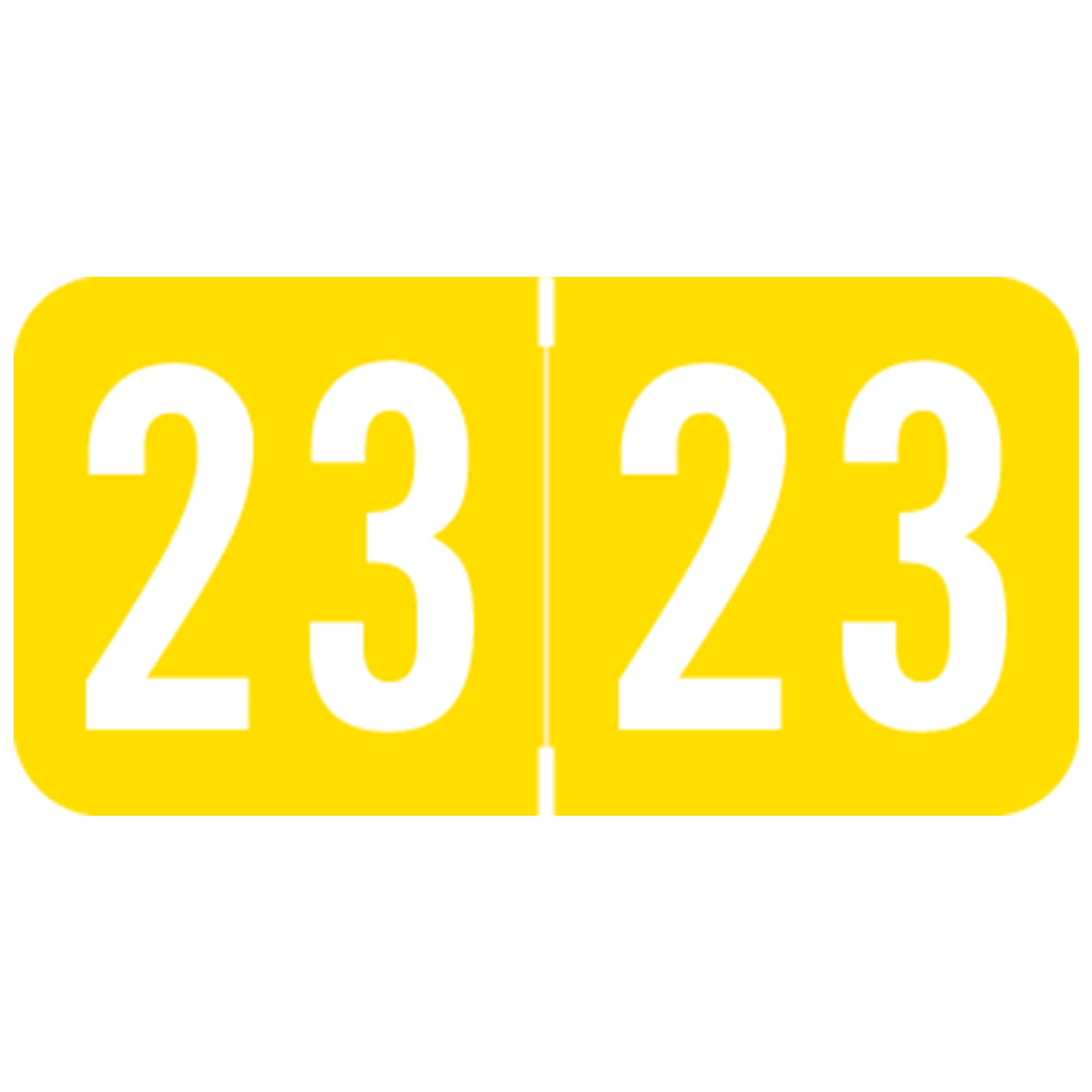 2023 Year Stickers for File Folders - 500/Roll, 3/4