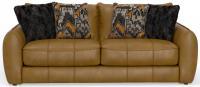 Corvara Caramel Sofa - Modern 3-Seater Leather Couch for Living Room, Home Theater & Office - Comfortable Mid-Century Design with Sturdy Wooden Frame