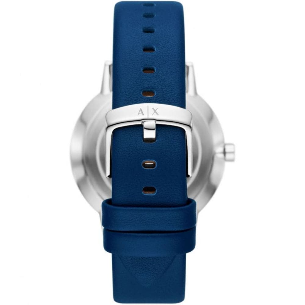 Armani Exchange AX2746 Men's Watch with Blue Dial & Leather Strap - Perfect for Business, Casual & Formal Occasions