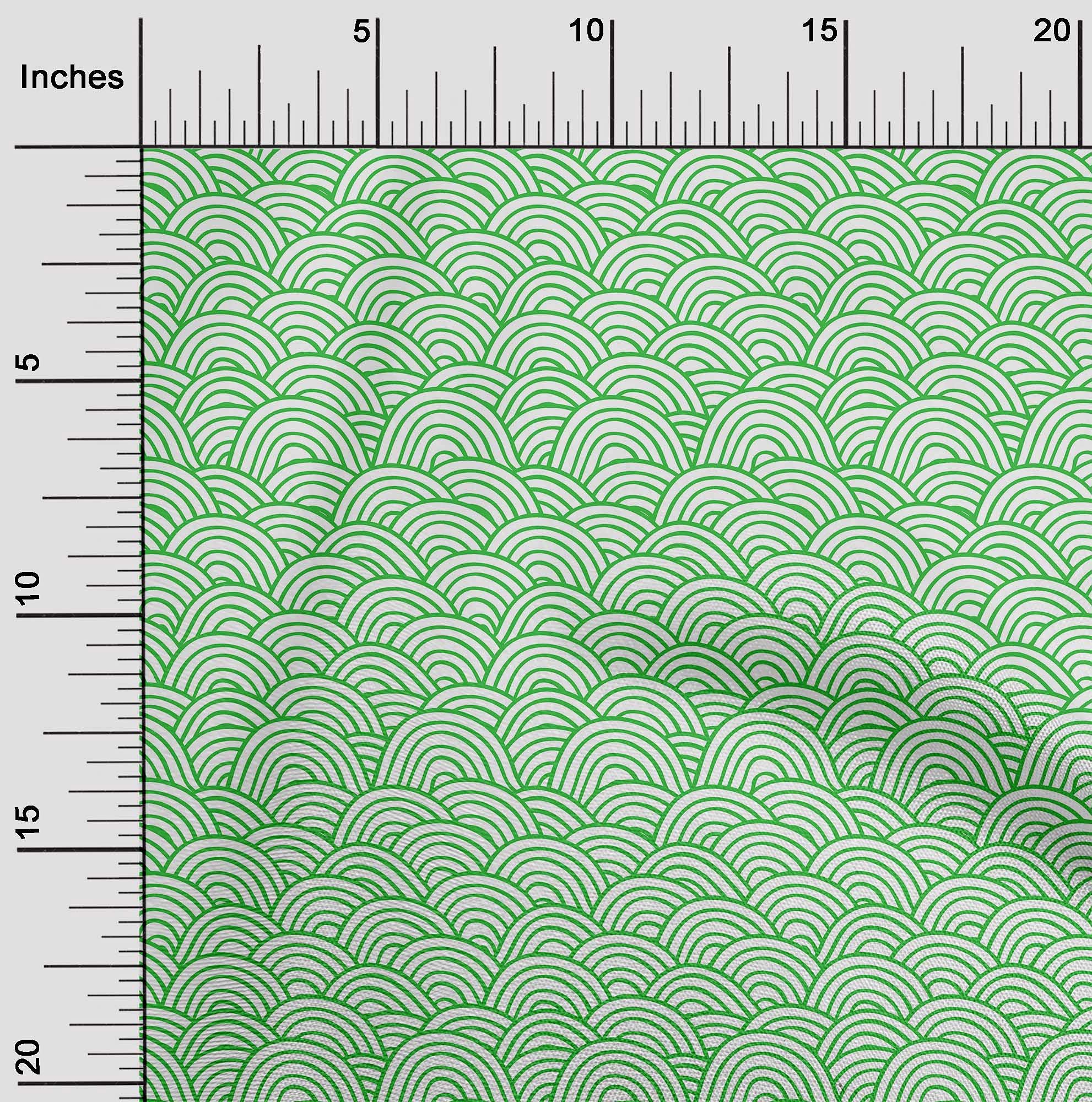 Premium Green Polyester Spandex Fabric - 56