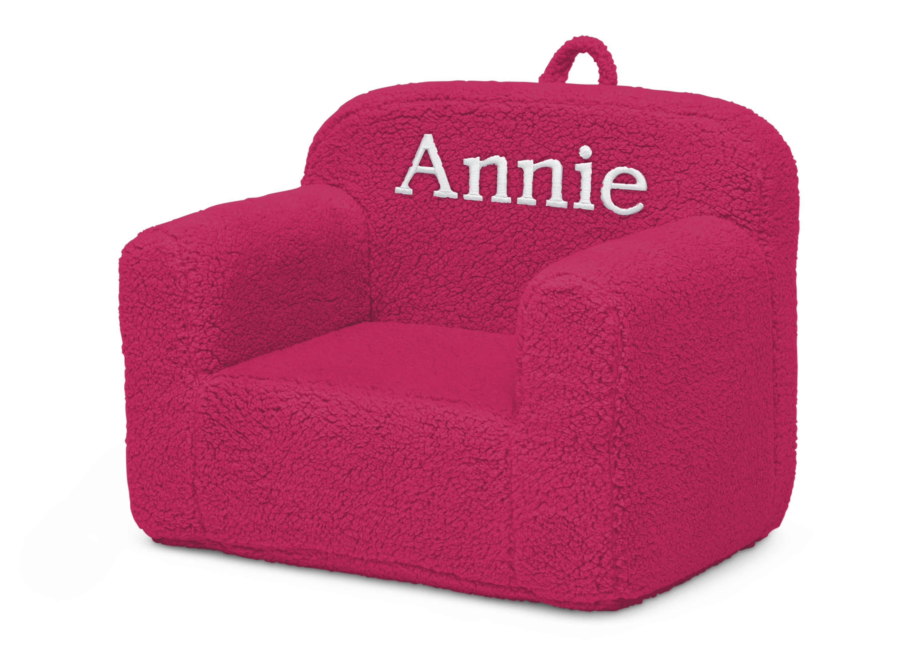 Personalized Cozee Sherpa Chair for Kids - Soft Plush Children's Reading Chair with Custom Name - Perfect for Bedroom, Playroom & Nursery Decor