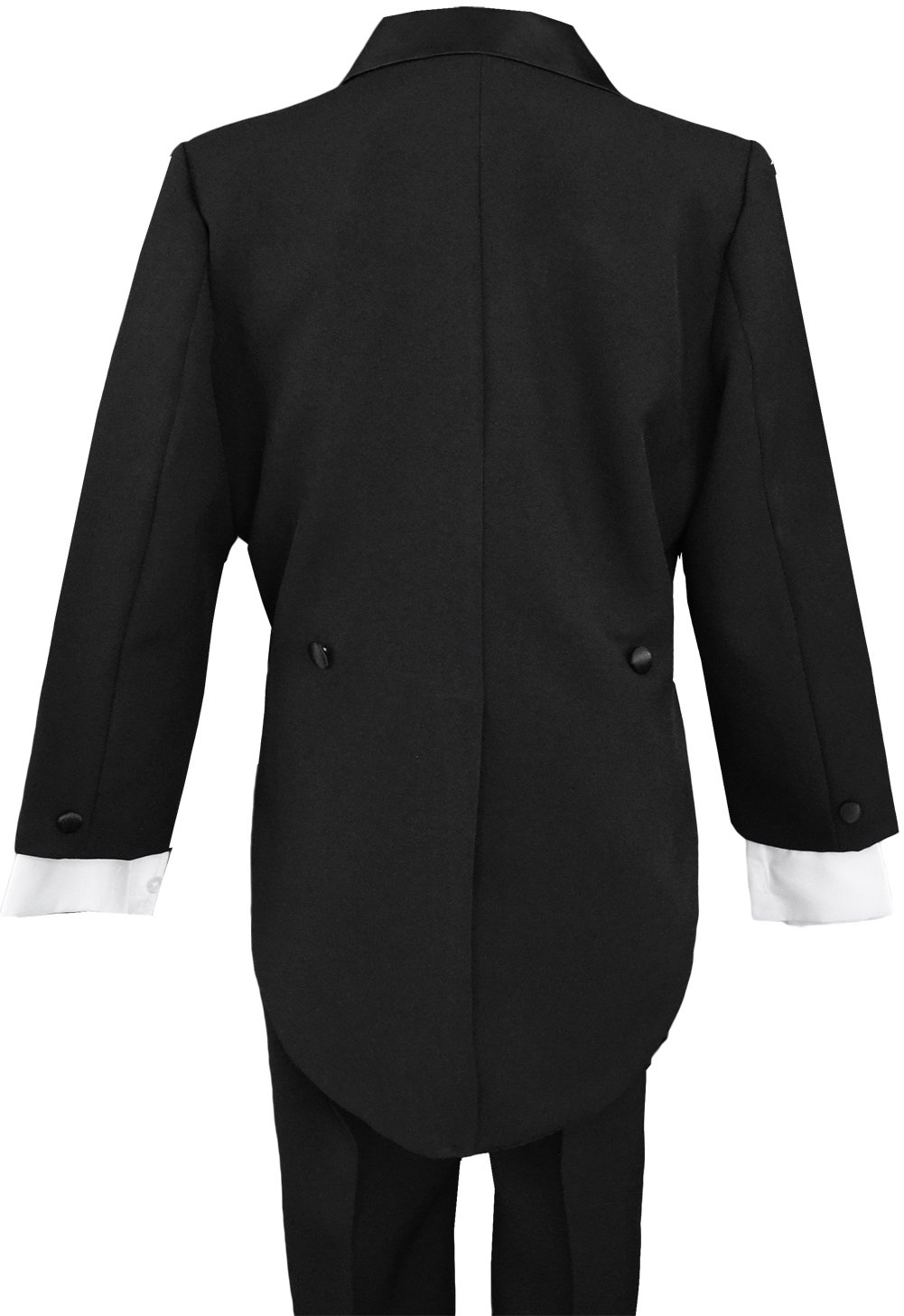 Little Boys Black Tuxedo with Tail - Formal Wear for Weddings & Parties (2T)