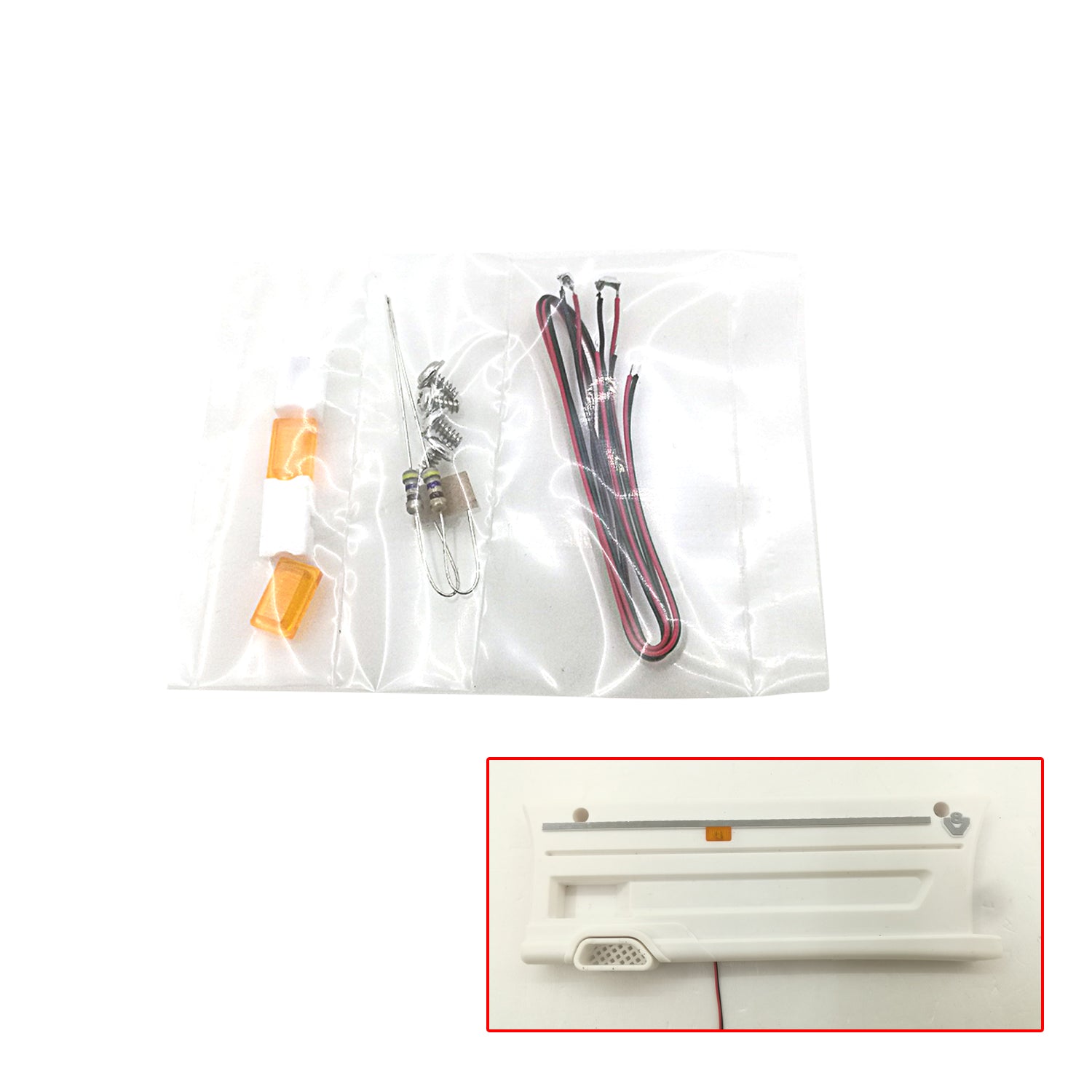 LESU 1/14 Scale RC Tractor Truck LED Side Lights - SP0016/SP0017 Replacement Parts for Tamiya Model Trucks | DIY Upgrade Accessories for Radio Control Vehicles | Perfect for Off-Road Racing & Truck Customization