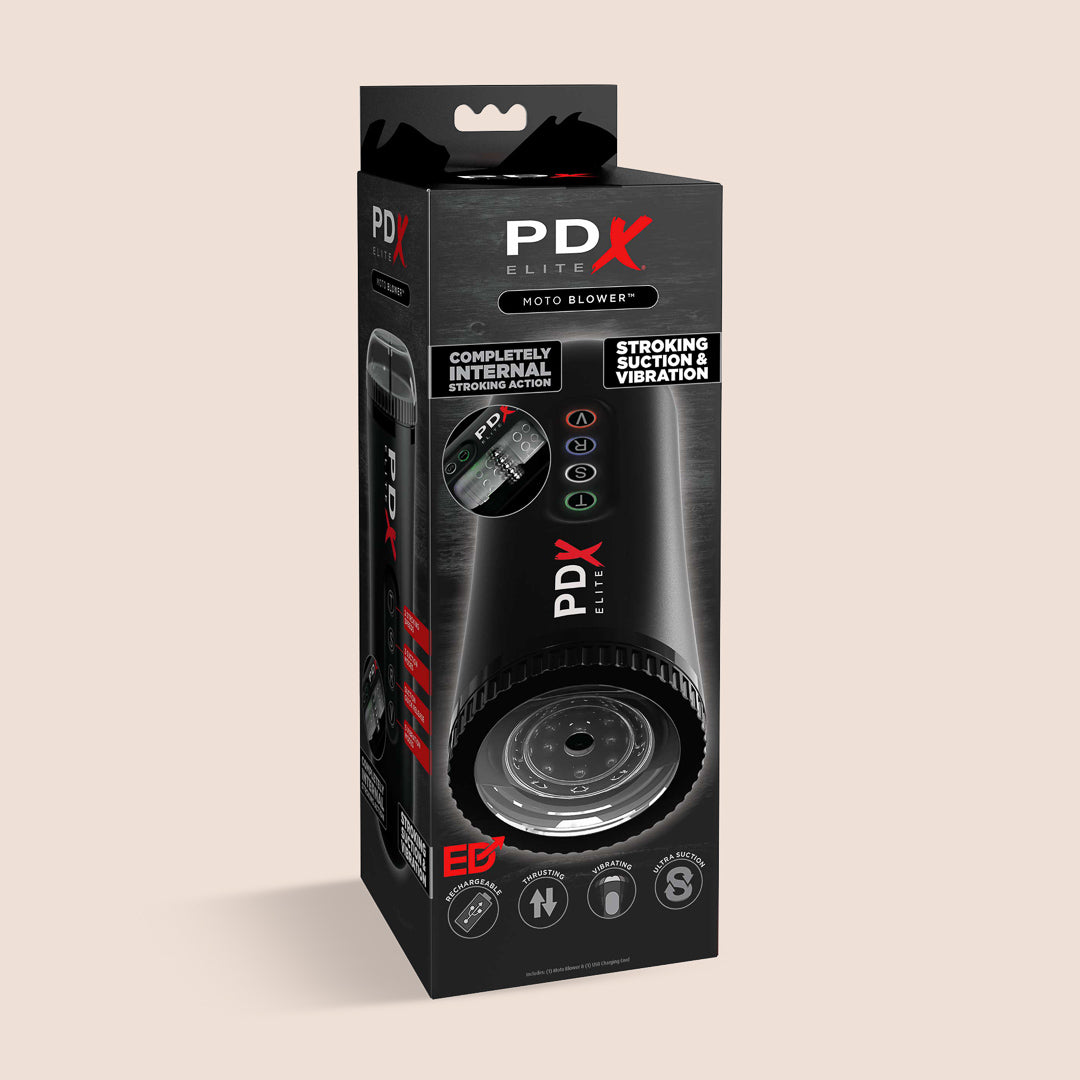PDX Elite Moto Blower - Powerful Automatic Stroking Motion Leaf Blower for Yard Cleaning, Lawn Care & Outdoor Maintenance