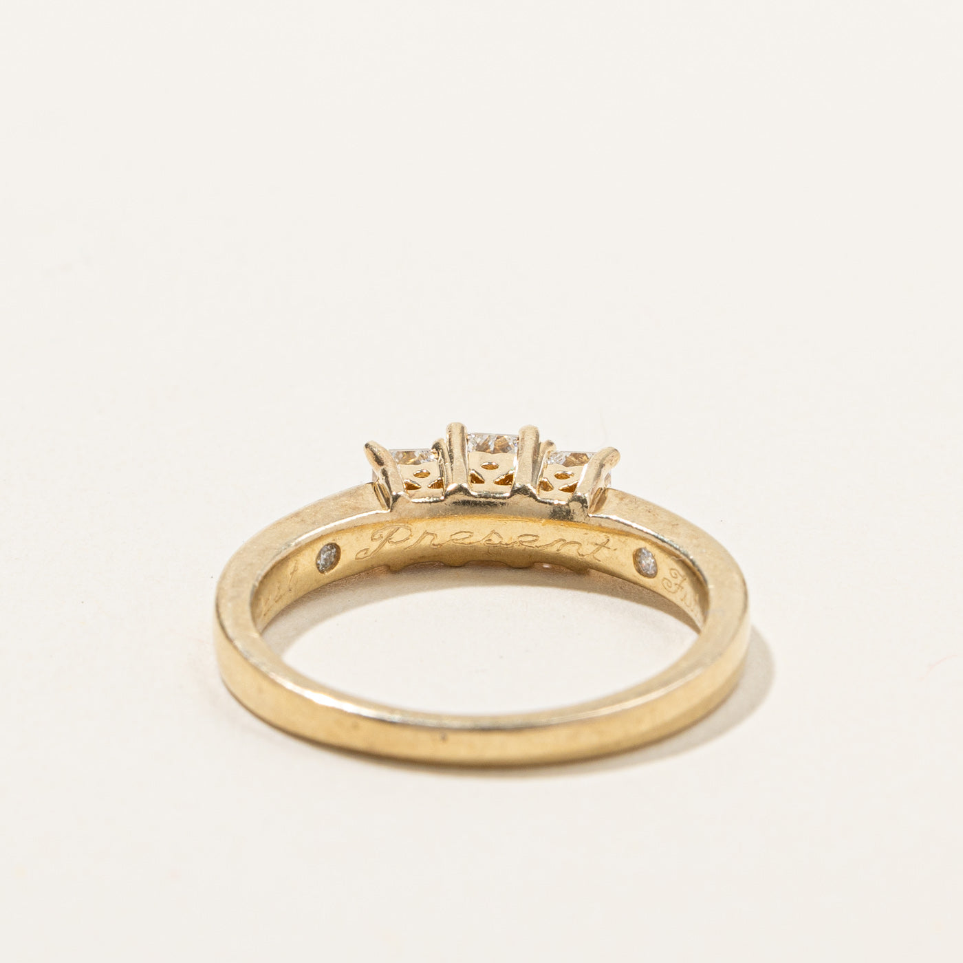 0.63ctw Three Stone Diamond Ring for Women - Size 7 | Elegant Engagement, Wedding, Anniversary Gift | Perfect for Proposals, Bridal Jewelry & Special Occasions