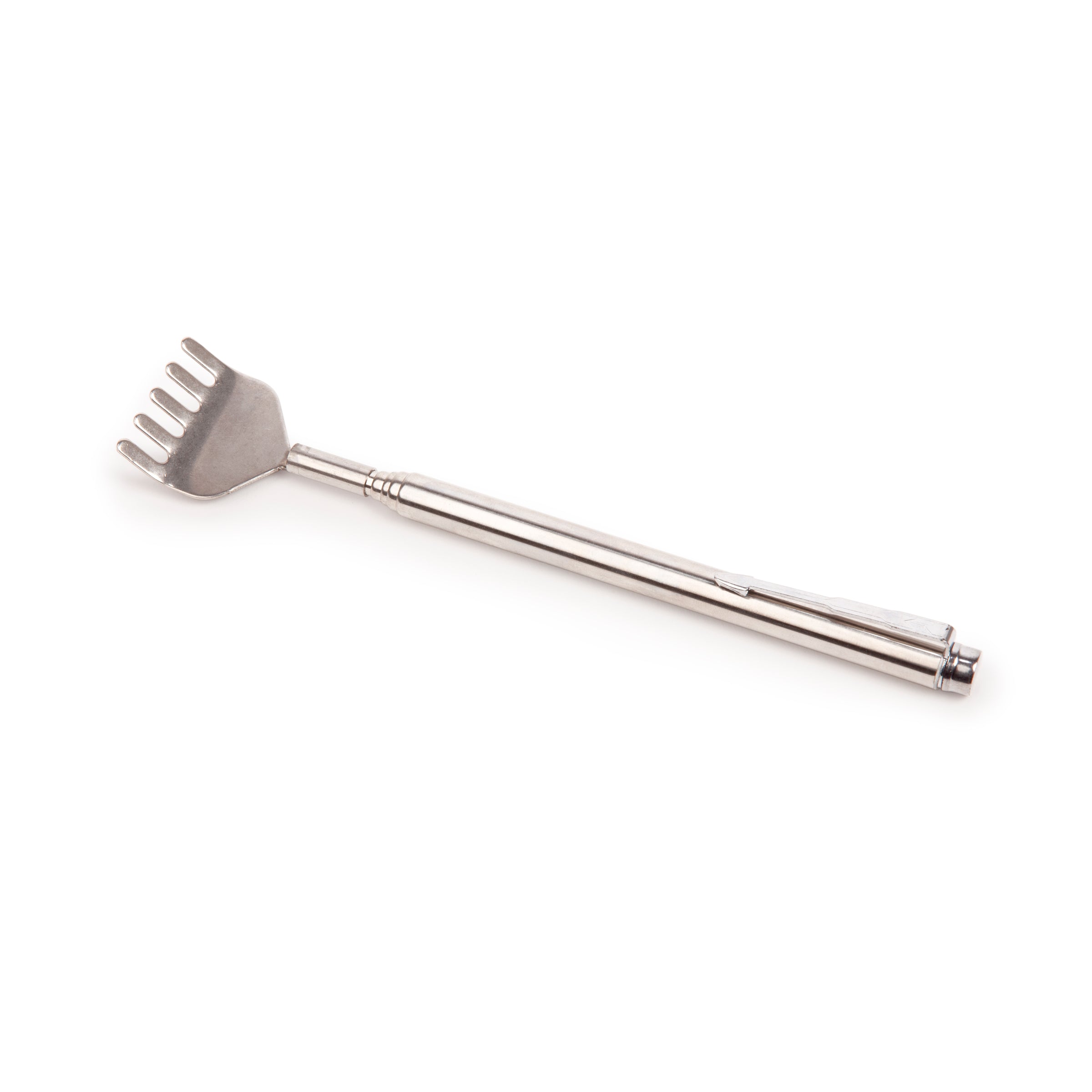 Premium Silver Telescopic Back Scratcher - Extendable & Adjustable Itch Relief Tool for Men & Women - Perfect for Home, Office, Travel, and Gift Giving
