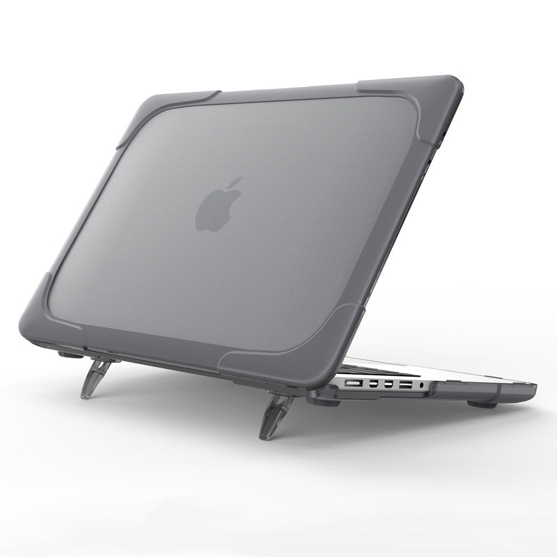 Durable Rugged Armor Protective Case for MacBook Pro/Air - Shockproof & Scratch-Resistant Cover for Travel, Work & Outdoor Use