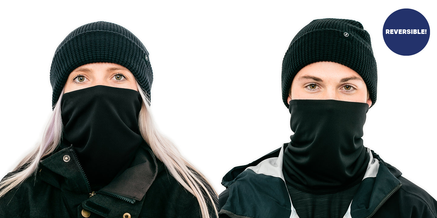 Black Neck Gaiter for Men & Women - Lightweight, Breathable Face Cover for Outdoor Activities, Running, Hiking & Cycling - UPF 50+ Sun Protection