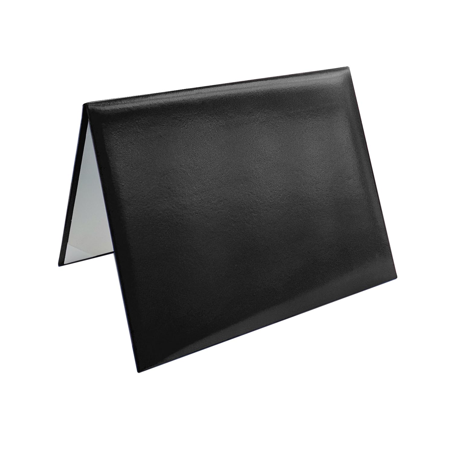 8.5x11 Inch Faux Leather Diploma Cover - Elegant Graduation Certificate Holder for Diplomas, Degrees & Awards | Perfect for Graduation Ceremonies, Wedding Officiant Documents & Professional Certificates (Black, 1 Pack)