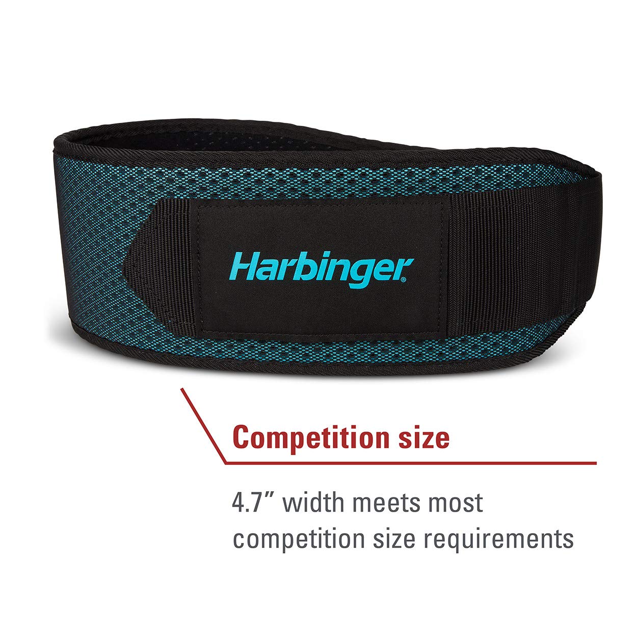 Harbinger 4.5 Inch Weightlifting Belt for Men & Women - Premium Gym Belt for Weight Training, Powerlifting & CrossFit - Adjustable Back Support Belt (Red, Small) - Ideal for Deadlifts, Squats & Strength Workouts
