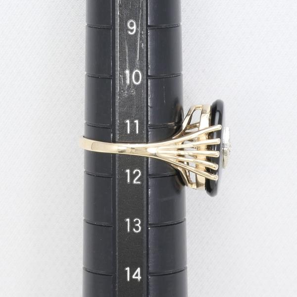 10K Yellow Gold Onyx Ring for Women - Size 11.5 - Elegant Black Onyx Jewelry for Gifts, Parties & Everyday Wear