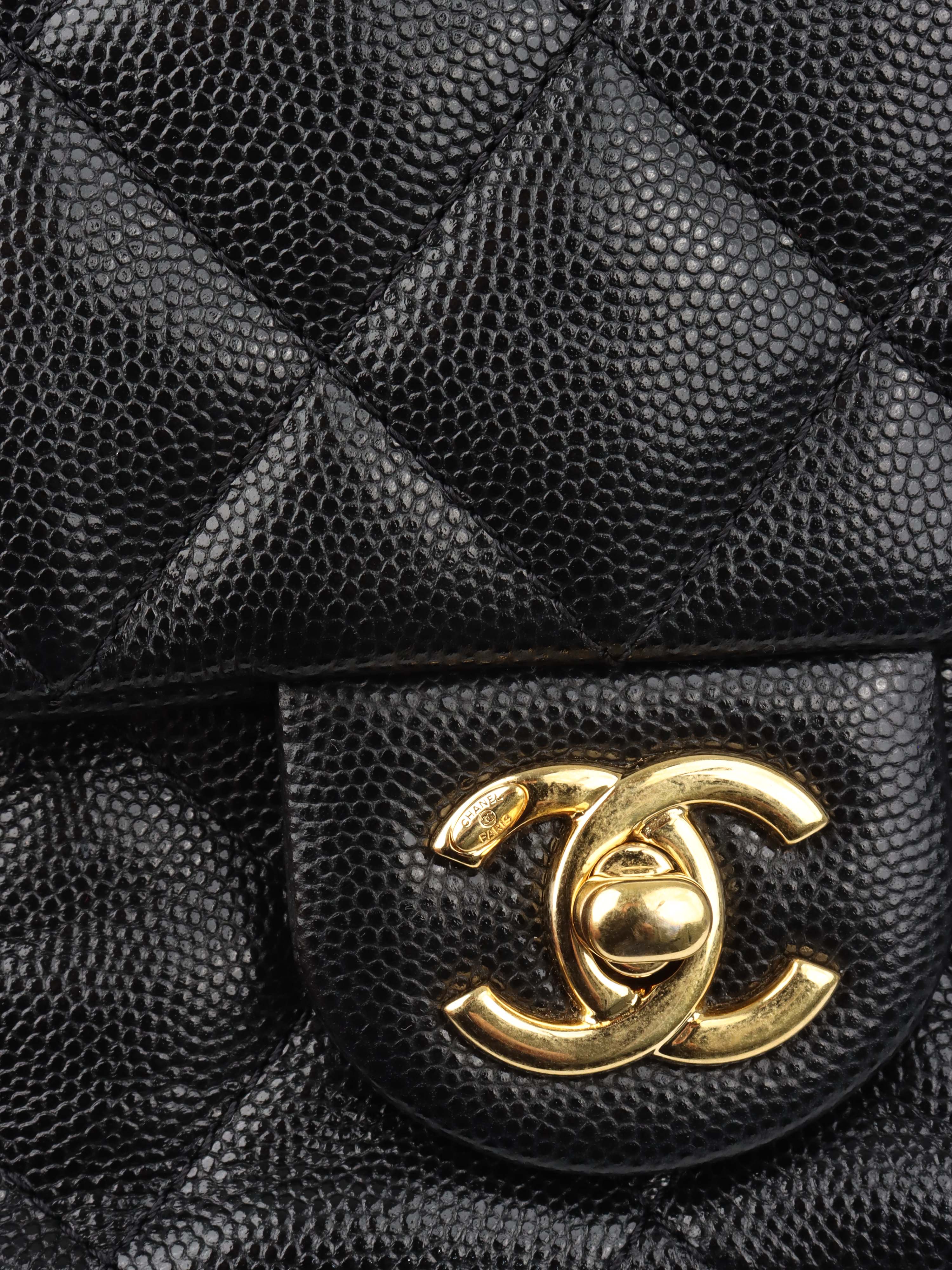 Chanel Caviar Leather Classic Flap Bag with CC Chain - Luxury Designer Handbag for Women, Perfect for Parties, Work & Everyday Use