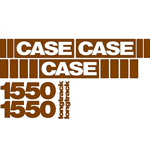 Premium Longtrack Decal Set for Case 1550 Crawler Dozer - Durable 7-9 Year Outdoor Vinyl - Perfect for Equipment Restoration & Construction Site Identification