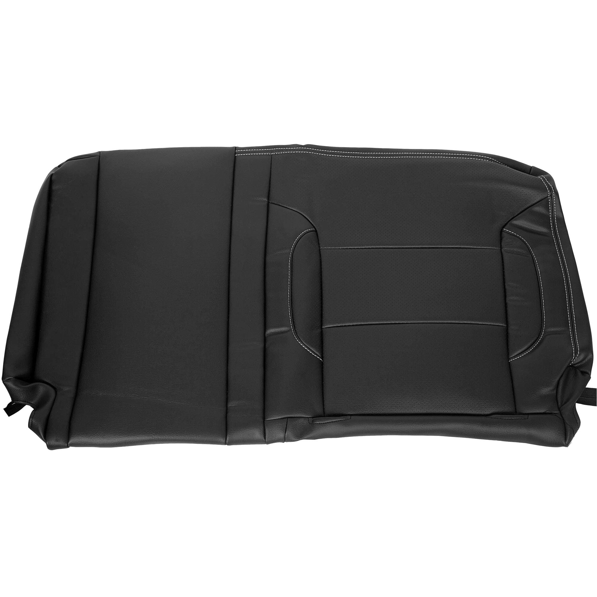 HECASA Full Set Artificial Leather Seat Covers for 2014-2018 Chevrolet Silverado LT Double Cab - Front & Back Seat Protectors | Durable, Custom Fit Car Accessories for Enhanced Comfort & Style