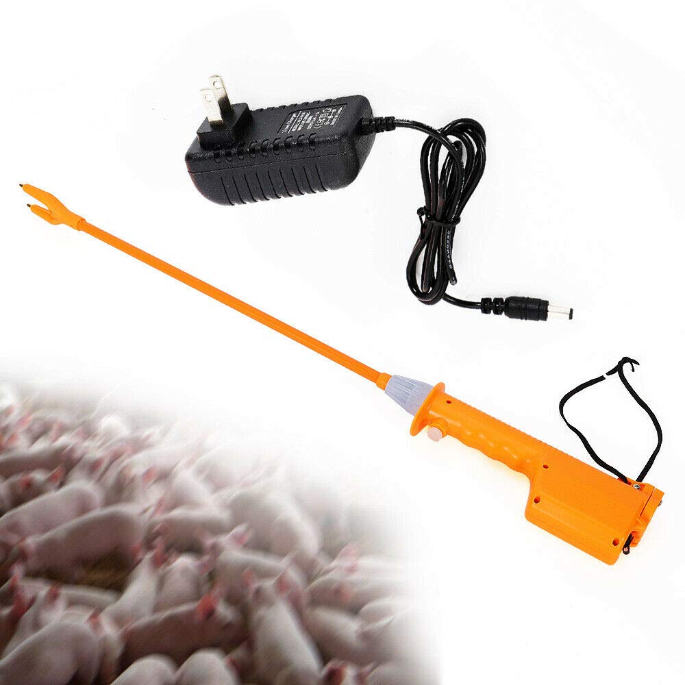 Rechargeable Electric Animal Prod 8000-10000V - Livestock Shock Stick for Pigs, Cattle & Farm Animals - Safe Handheld Shock Prodder with Battery - Perfect for Herding, Training & Farm Management