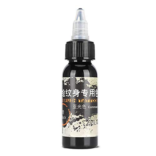 30ml Matte Temporary Tattoo Ink - Professional Black Tattoo Pigment for Body Art, Face Painting & DIY Cosplay | Long-Lasting, Safe & Vibrant Color