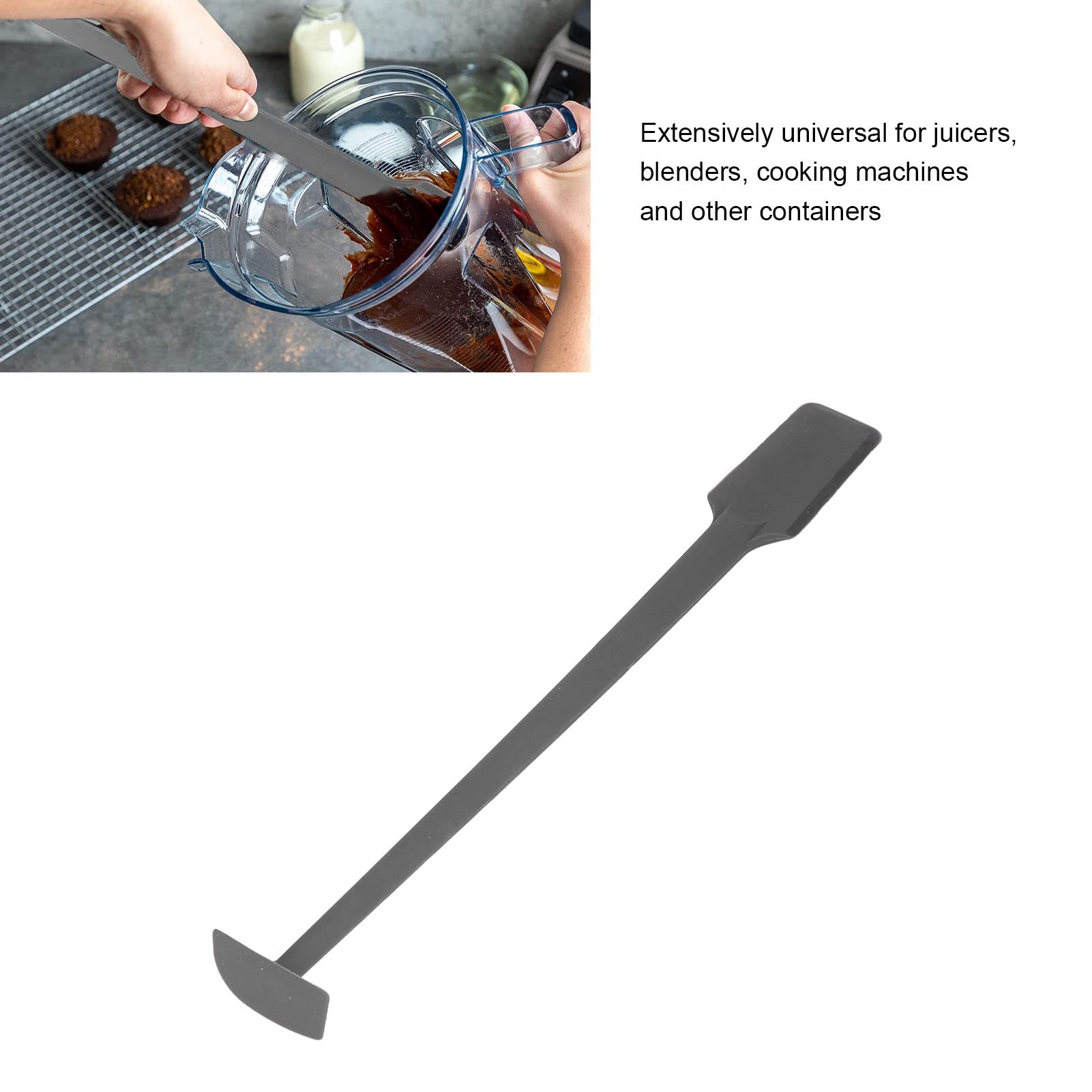 High-Quality Silicone Blender Spatula - Universal Dual Scraper for Food Processors & Blenders - Perfect for Mixing, Scraping & Baking - Ideal for Kitchen, Smoothie Making & Food Prep