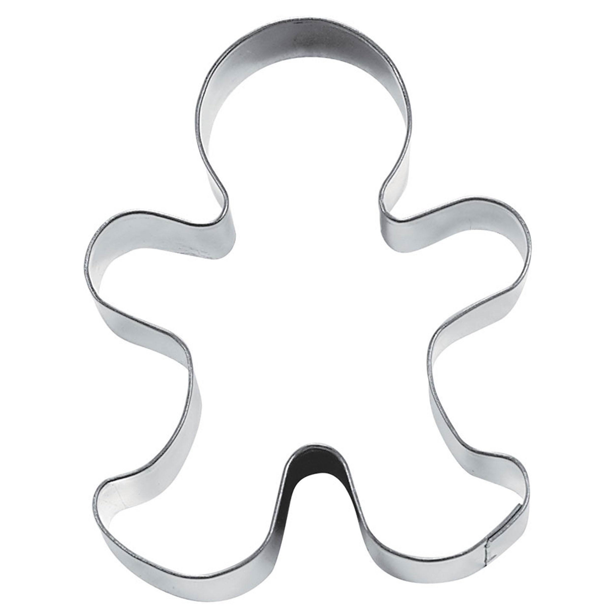Premium Stainless Steel Gingerbread Man Cookie Cutter - 7.5cm (3 Inch) for Holiday Baking, Christmas Decorations & DIY Cookie Making
