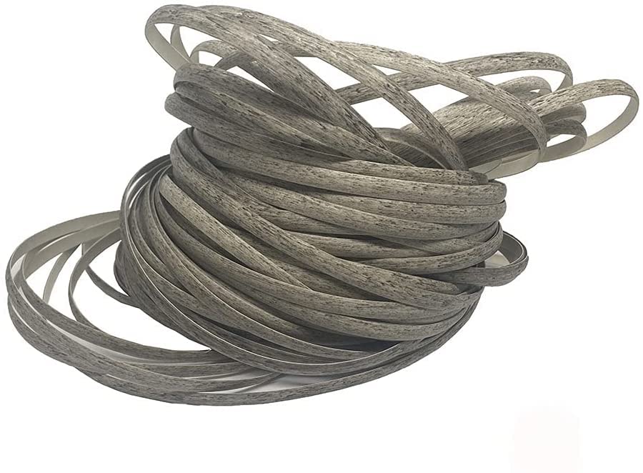 Rattan Furniture Repair Kit - 230 Ft Grey Flat Plastic Woven Material for Wicker Restoration, Chair & Basket Weaving - Ideal for Patio Furniture, Conversation Sets & Outdoor Decor (1.2 Lbs)