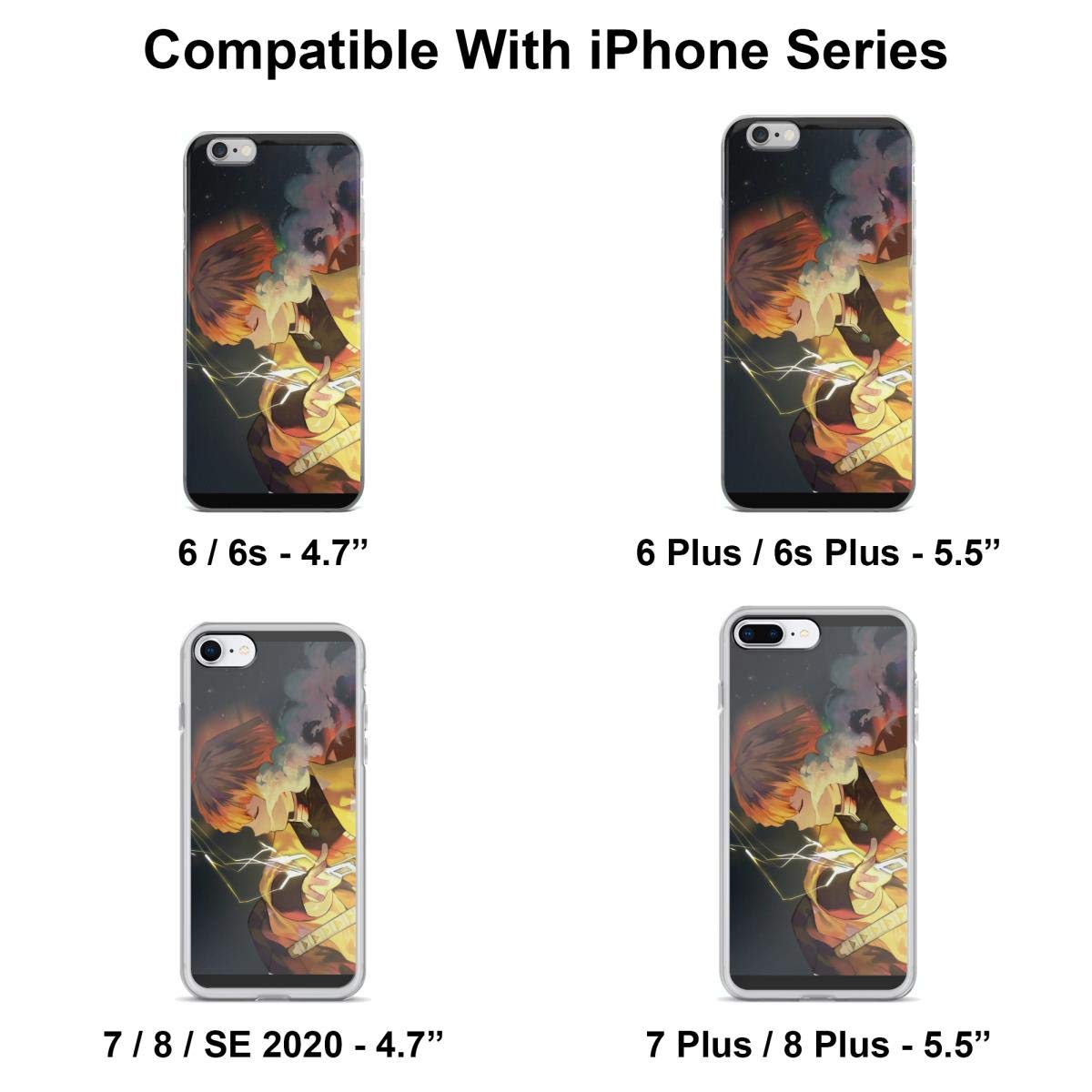 Agatsuma Clear iPhone Case Compatible with iPhone 15 14 13 12 11 X XS XR 8 7 6 6s Plus - Slim Protective Phone Cover for Everyday Use, Work & Travel