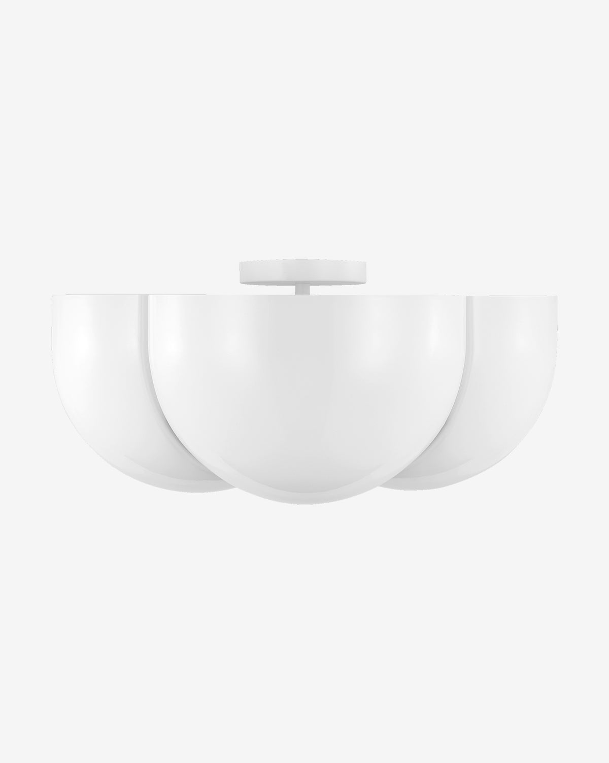 Cheverny Semi Flush Mount Ceiling Light - Modern Farmhouse Lighting Fixture for Bedroom, Living Room & Kitchen - Dimmable LED Chandelier with Clear Glass Shade