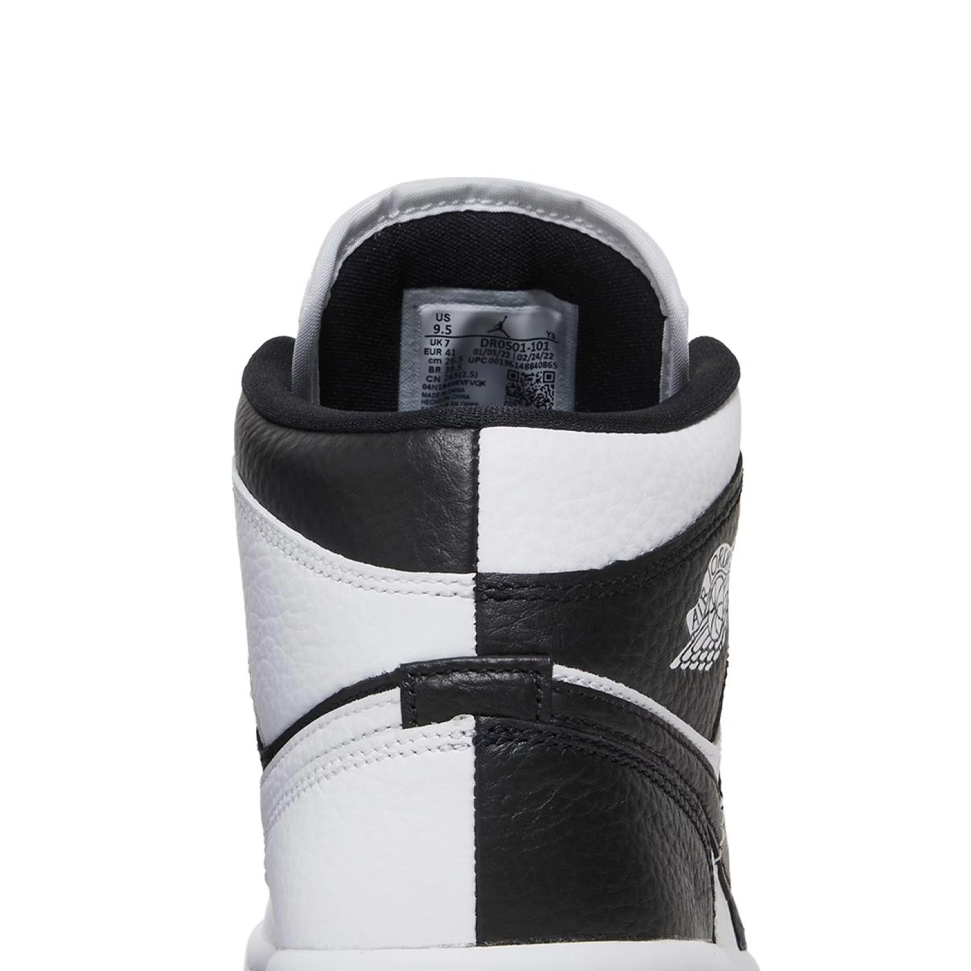 Air Jordan 1 Mid Split 'Homage Black White' Women's Basketball Shoes (2022) - Stylish Sneakers for Casual Wear, Gym & Street Fashion