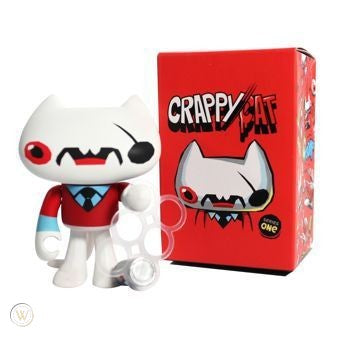 Crappy Cat Series 1 Blind Box Collectible Toy - Cute Random Mini Figure for Cat Lovers, Desk Decor & Gift Idea
