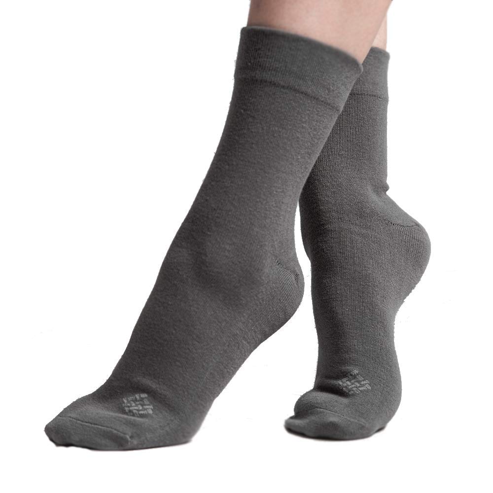 Premium Cotton Crew Socks 6-Pack - Unisex High Ankle for Sports & Casual Wear