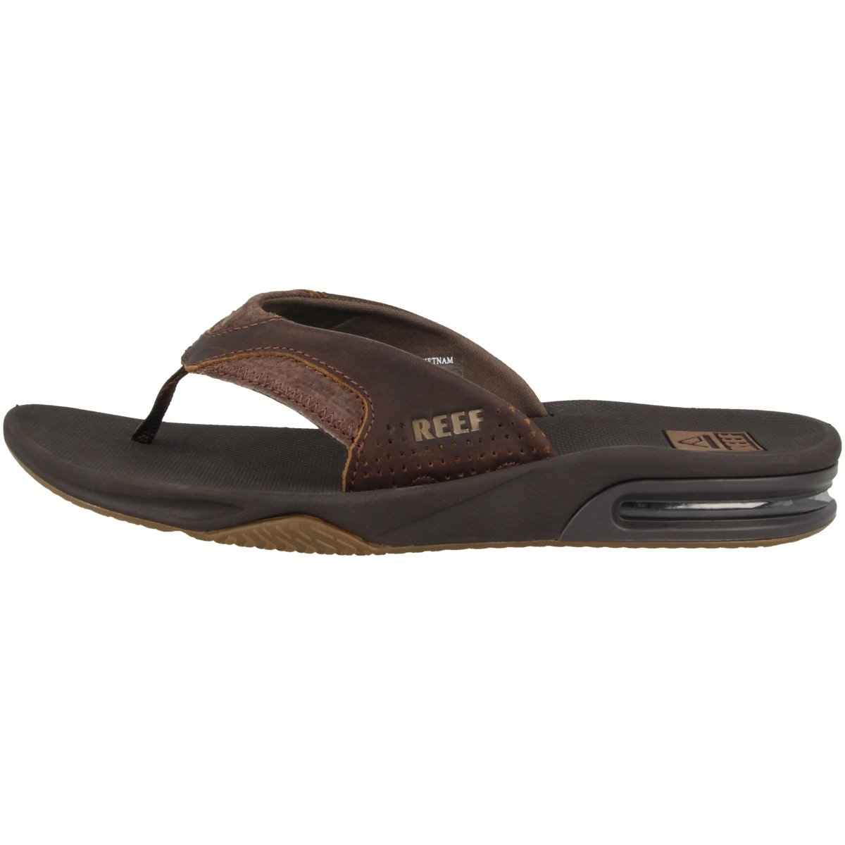 Reef Men's Leather Fanning Sandals - Comfortable & Stylish Beach Shoes for Summer Outdoor Activities, Walking, Travel, and Casual Wear