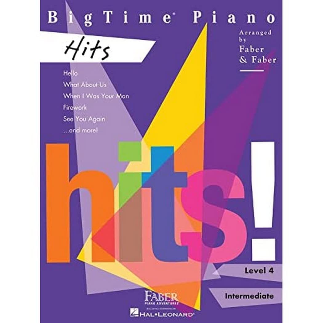 BigTime Piano Hits – 12 Popular Piano Sheet Music Songs from Bruno Mars, Taylor Swift, Adele & More | Intermediate Solo Piano Arrangements | Faber Piano Adventures | Perfect for Recitals, Home Practice & Piano Lessons