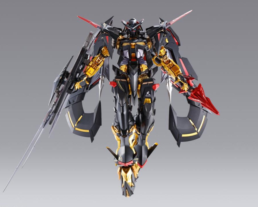 Bandai Metal Build Gundam SEED Astray Gold Frame Amatsu Mina (Princess of the Sky Ver.) 1/100 Scale Action Figure - Premium Collectible Model Kit for Anime Fans & Gundam Collectors | Perfect for Display, Cosplay Props & Gift for Mecha Enthusiasts