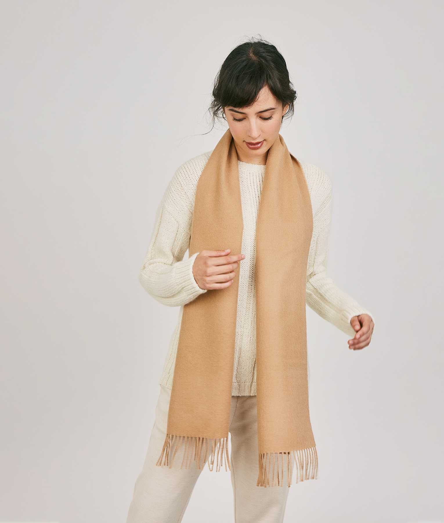Luxury Alpaca Wool Scarf - Soft & Warm Winter Accessory for Women & Men - Perfect for Cold Weather, Travel & Outdoor Activities