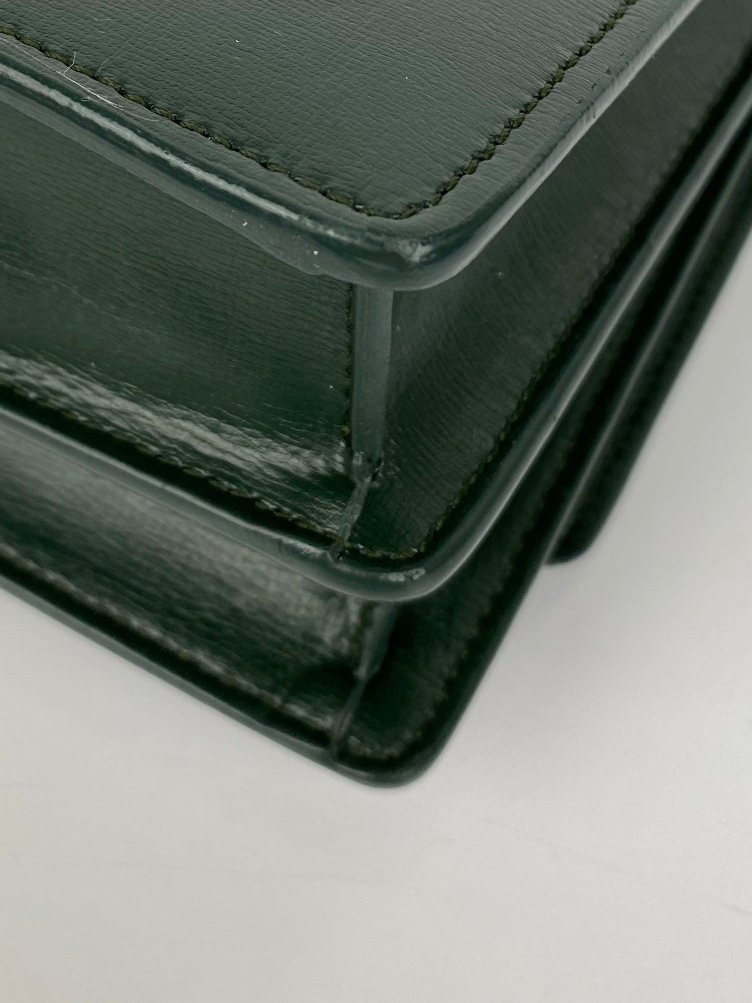 Saint Laurent Dark Green Medium Sunset Bag - Luxury Crossbody Handbag for Women | Perfect for Evening Events, Parties & Daily Use