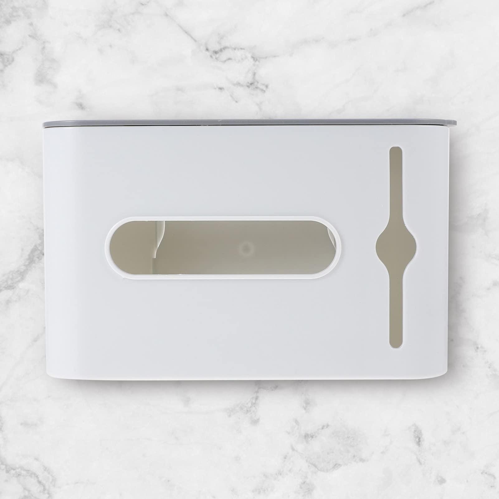 DOITOOL Wall Mounted Trash Bag Dispenser - No Punching Garbage Bag Holder, Kitchen Organizer with Punch-Free Design for Easy Storage | Perfect for Kitchen, Bathroom, Garage & RV Organization