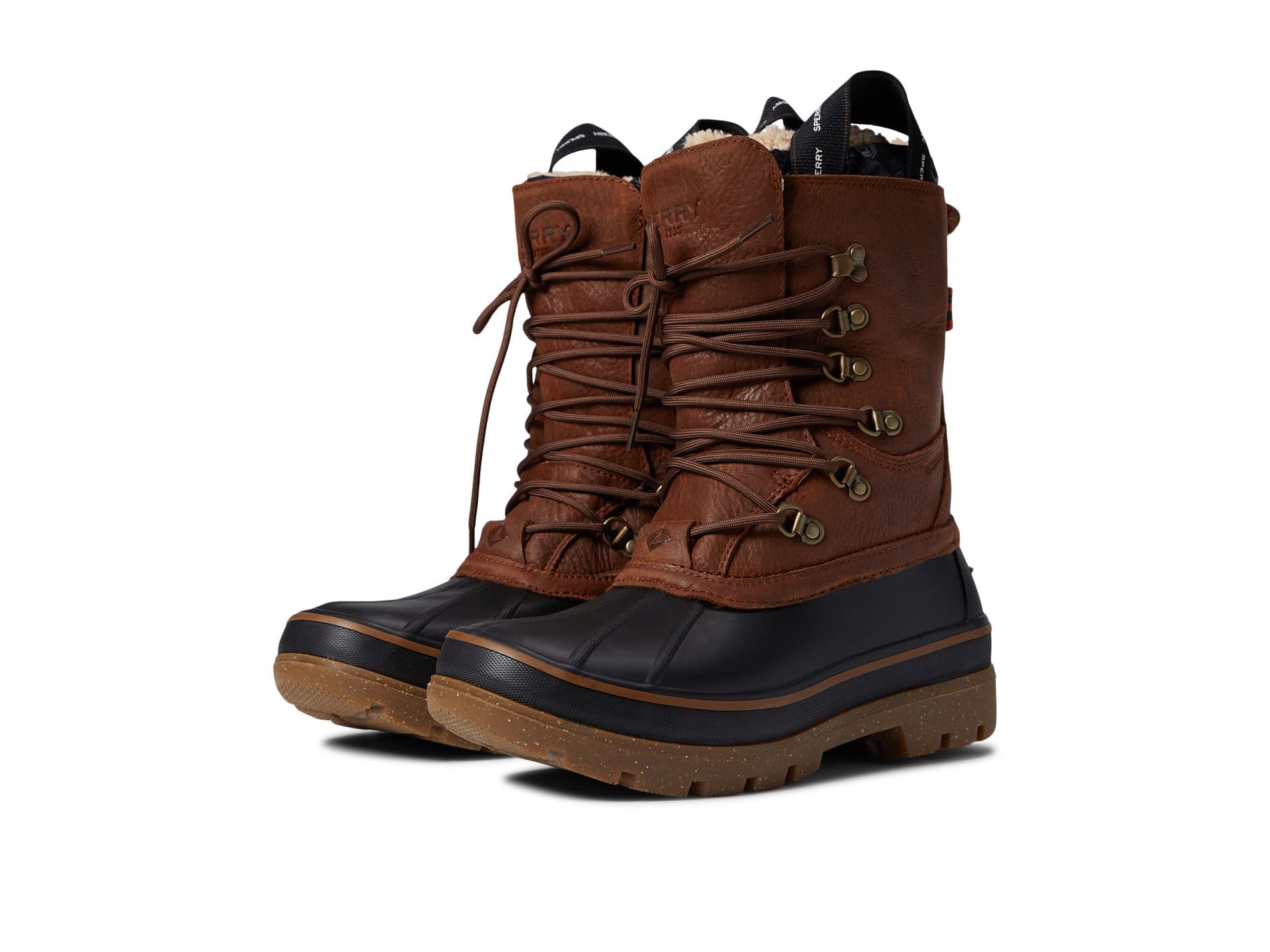 Sperry Men's Ice Bay-2° Waterproof Winter Snow Boots - Warm Slip-Resistant Cold Weather Shoes for Hiking, Snowshoeing & Outdoor Activities