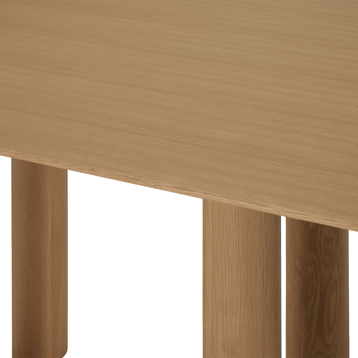 Premium Solid Oak Dining Table - 86.6
