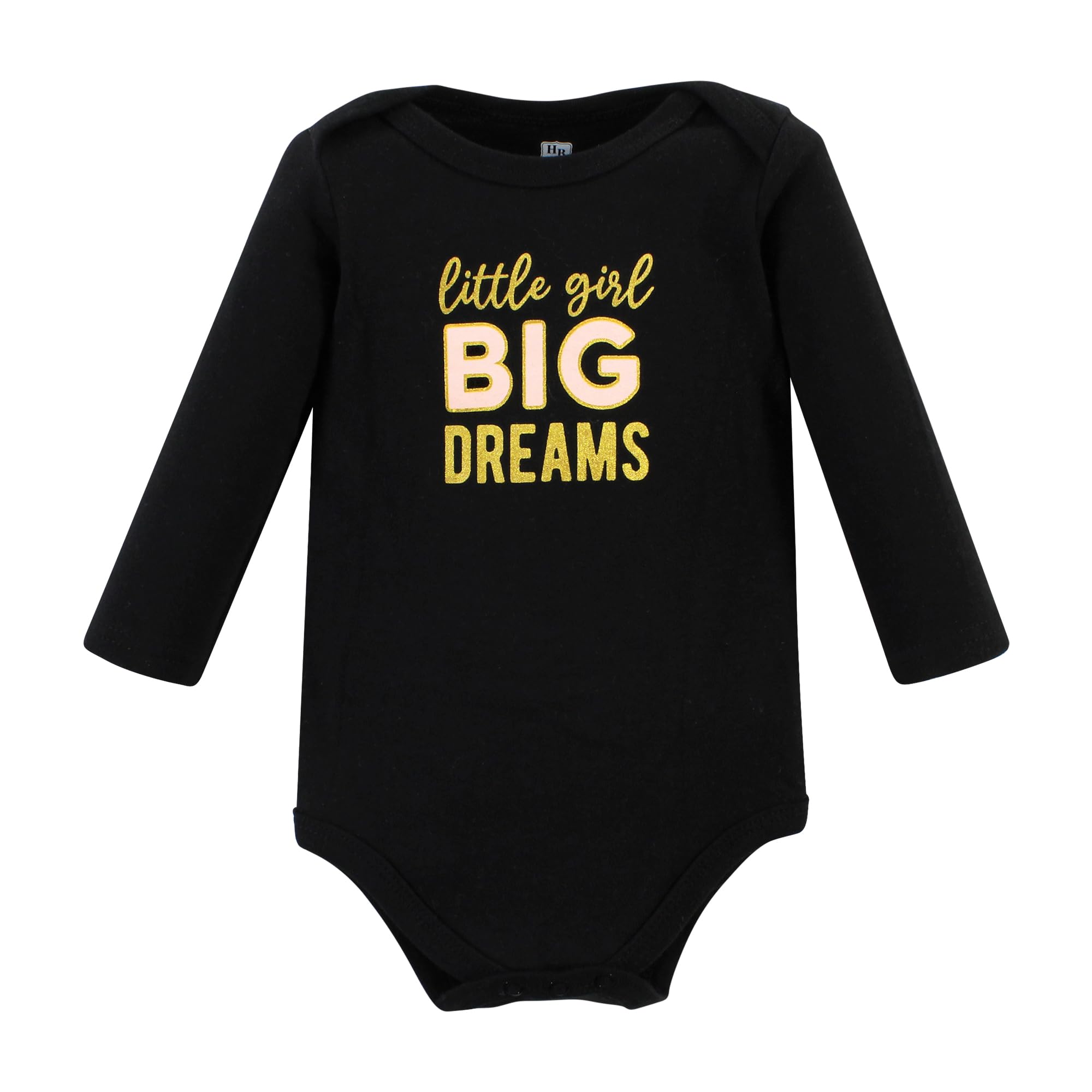 Hudson Baby Unisex Cotton Long-Sleeve Bodysuits - Cinnamon Hearts Print, 9-12 Months | Soft & Comfortable Infant Onesies for Everyday Wear, Playtime & Photo Shoots