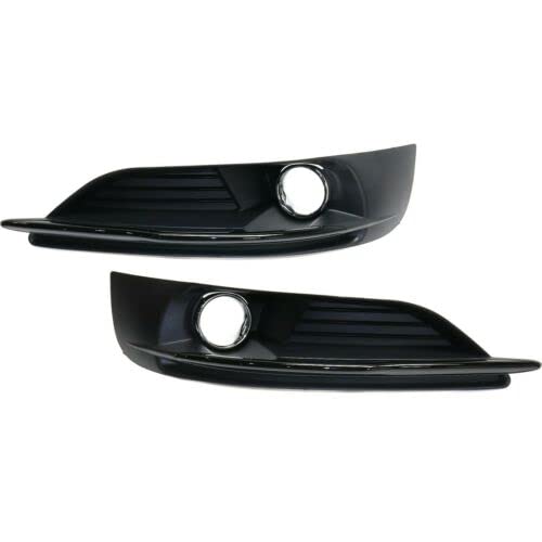 2-Pack Fog Light Molding Set for 2011-2014 CHRYSLER 200 - Left Driver & Right Passenger Side - OEM CH1039124, CH1038124, 68082052AB, 68082053AB - Perfect for Replacement & Headlight Protection