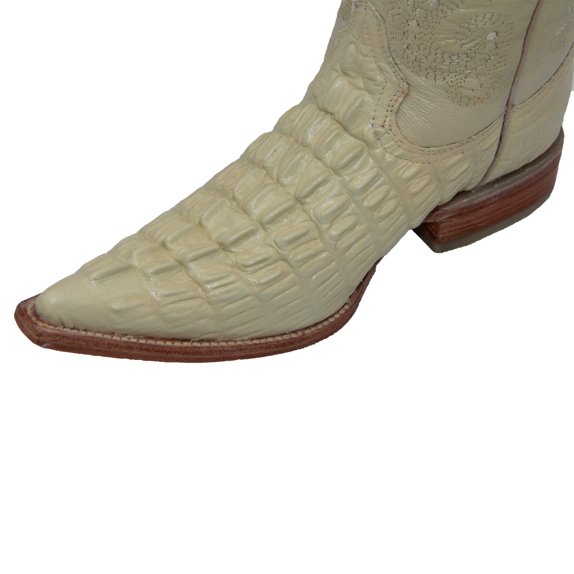Men's Genuine Leather Cowboy Boots with Alligator Print - Western Style Boots for Men - Perfect for Rodeo, Country Music Festivals & Casual Wear