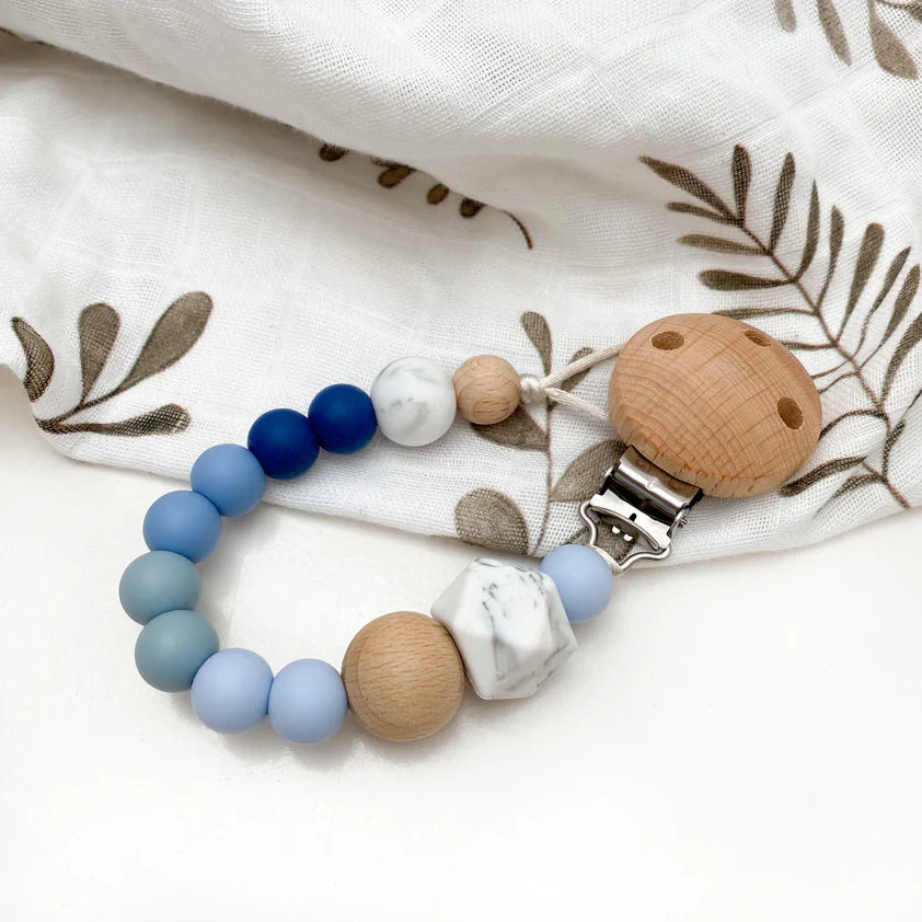 Ombre Range Dummy Holders - Stylish Baby Pacifier Clips for Boys & Girls | Perfect for Strollers, Car Seats & Baby Carriers