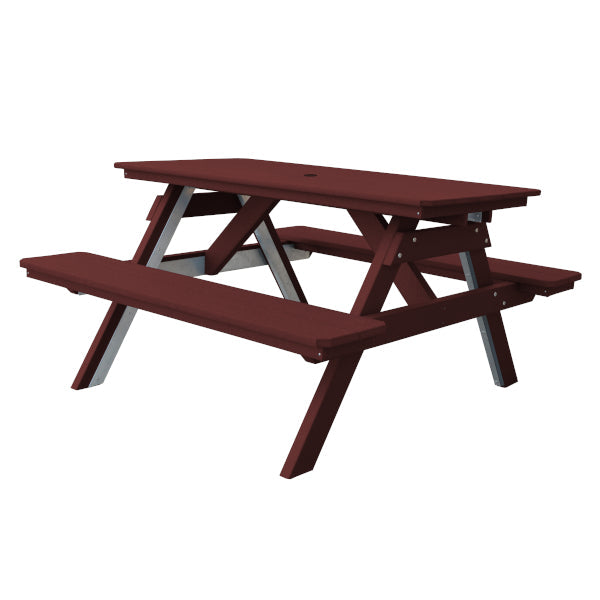Eco-Friendly Recycled Plastic Picnic Table with Attached Benches – Perfect for Outdoor Dining, Camping, and Backyard Gatherings
